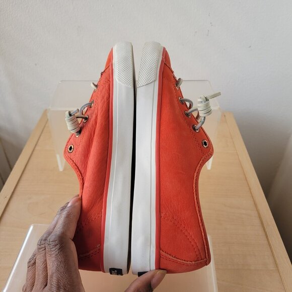 Sperry Topsider Seacoast Women’s Burnt Orange Shoe (Size: 6.5 Medium) - Picture 7 of 13